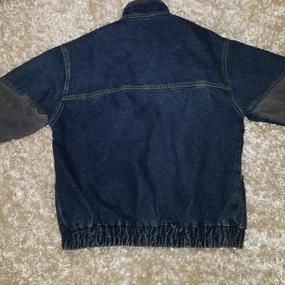 Men's Vtg 80s Jordache Colorblock Jean Jacket M Streetwear Hip Hop Rocker - Picture 8 of 11